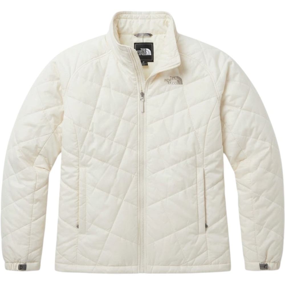The North Face Tamburello Quilted Puffer Jacket Women XL White Full Zip